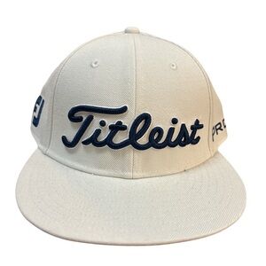 Titleist White Cap with Navy Logo